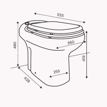 унитаз с фекальной установкой
