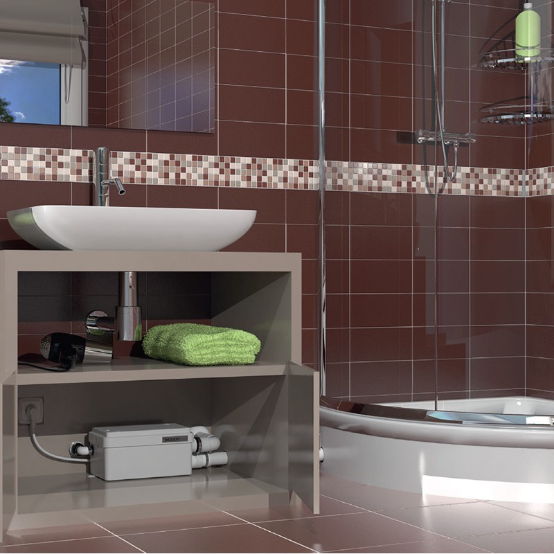 установка санитарного насоса в душевой