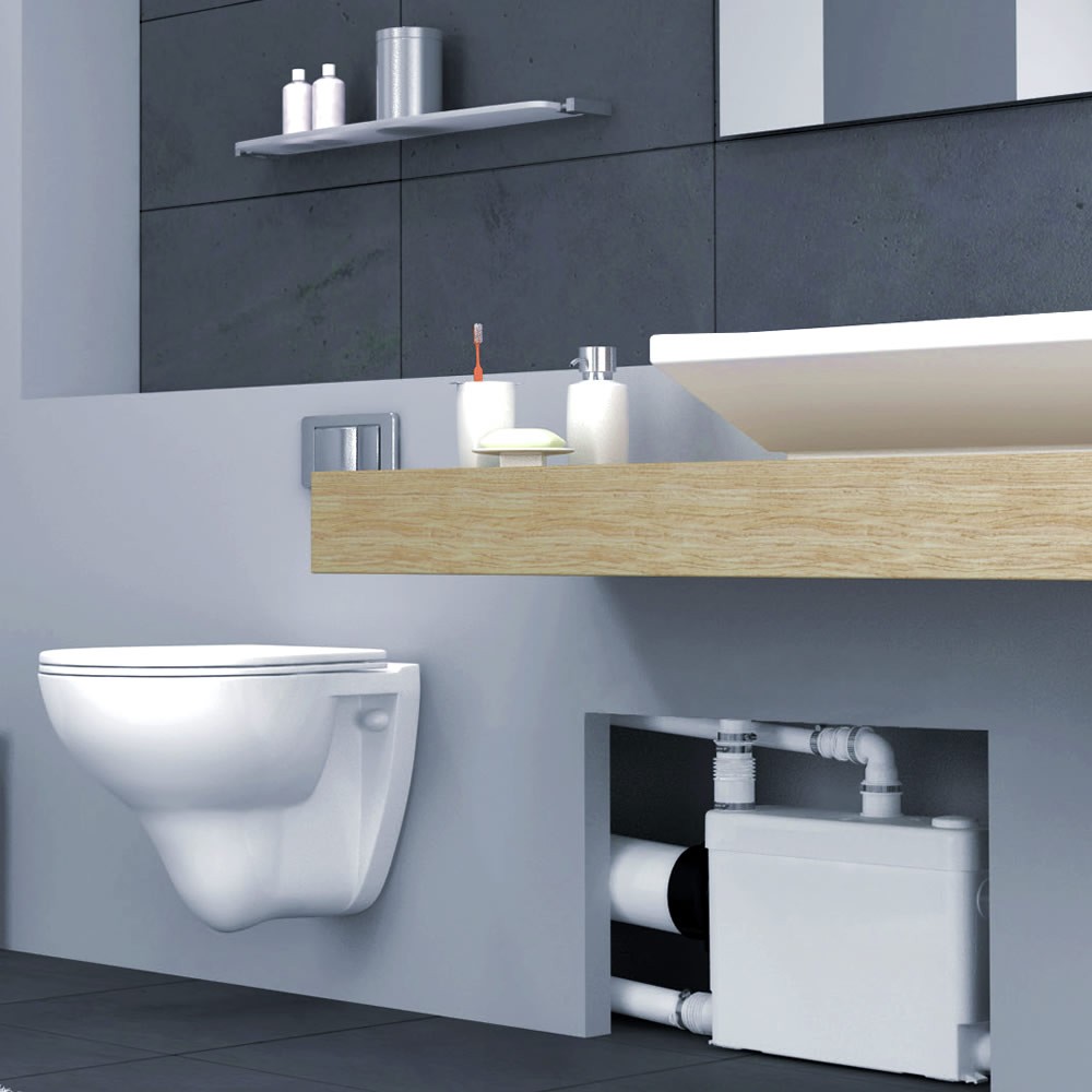 унитаз со встроенным насосом измельчителем