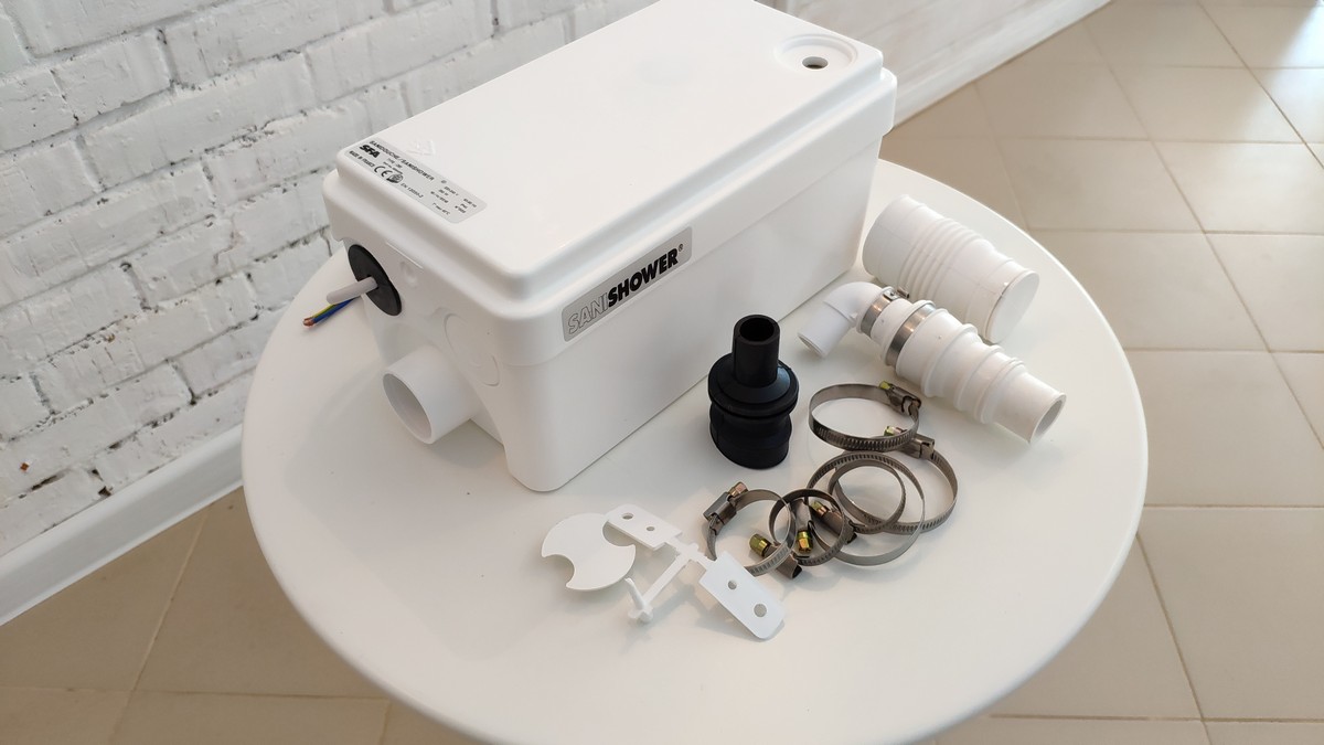 монтаж санитарного насоса