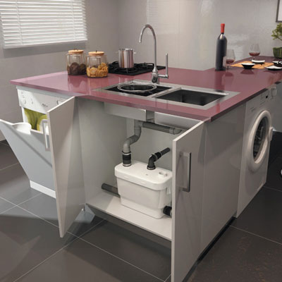 насос под раковину на кухню для канализации