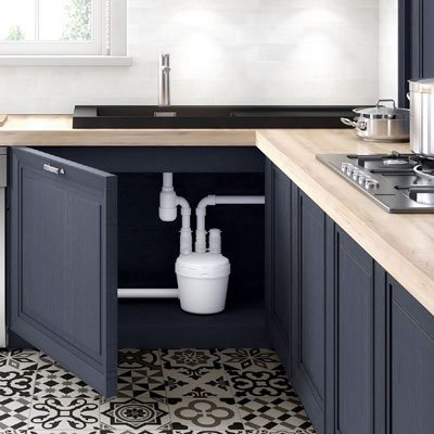 канализационный насос с измельчителем для кухни