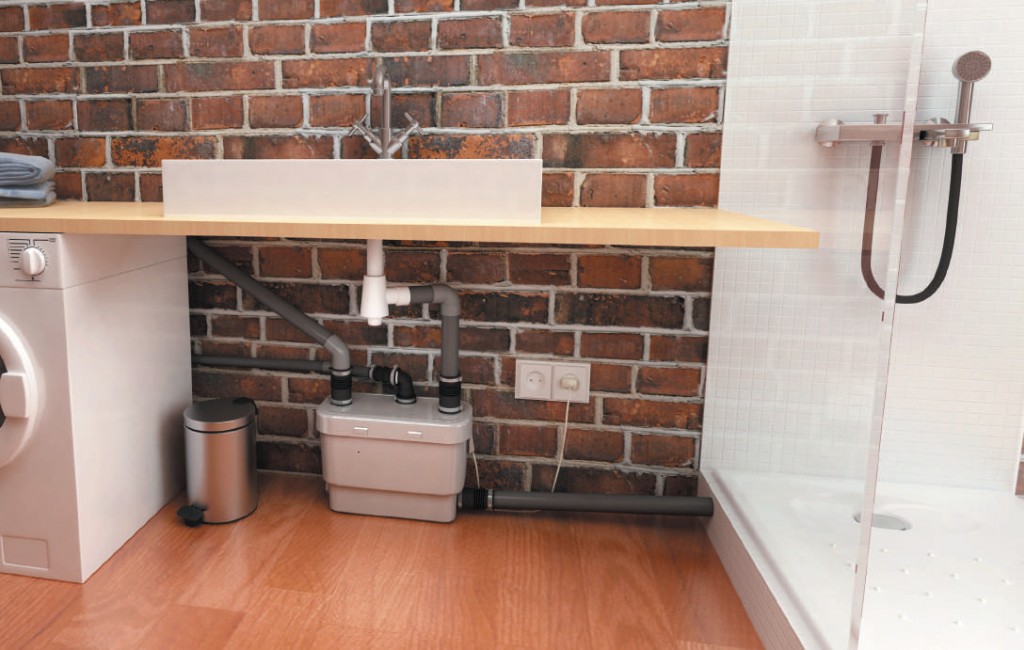 Как быстро оборудовать прачечную в подвале с санитарным насосом от SFA